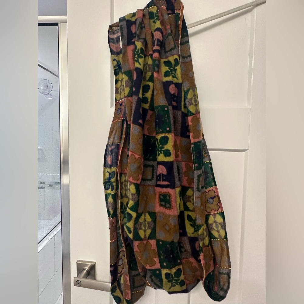 Colorful Infinity Patchwork Scarf